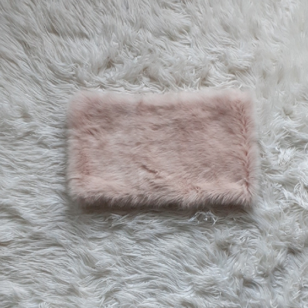 Express Pastel Pink Faux Fur Stole